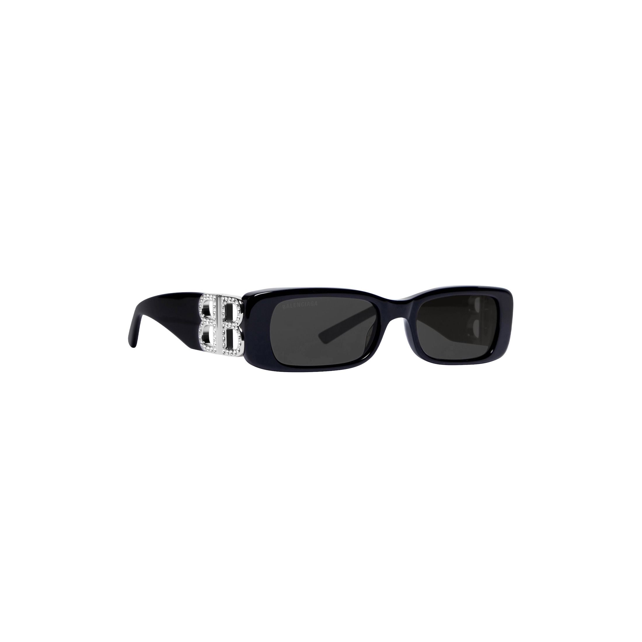 Women’s Dynasty Rectangle Sunglasses in Black - Image 4
